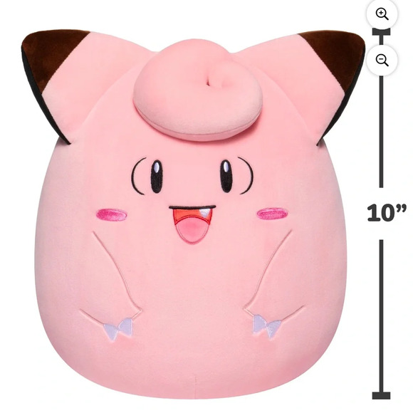 Squishmallow Pokémon 10” Clefairy Plush - Picture 2 of 7
